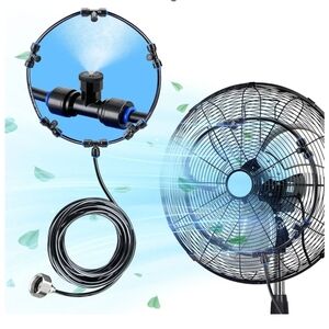 Outdoor Patio Fan Misting Kit HIRALIY Backporch fan mister cooler